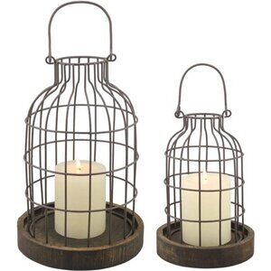 Brown Stonebriar SB-5393C 2PC Wire Metal Cloche Set‎